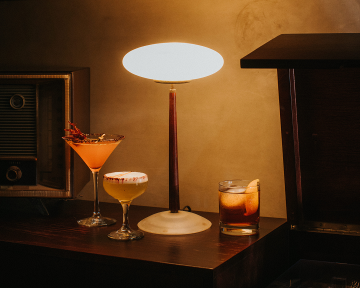 Signature cocktails at Kajin contemporary Japanese sushi bar in Bali